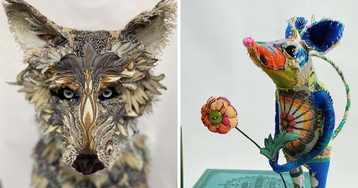 Fabric Scraps Are Given New Life as Adorable Animal Sculptures Hasan