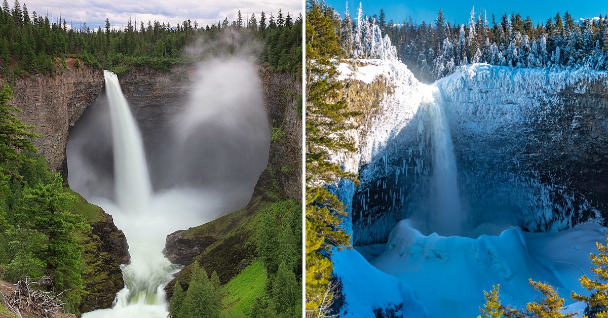 This Breathtaking Canadian Waterfall Creates a Massive Ice Cone During Winter Due to its Powerful Spray Ejection - Hasan Jasim
