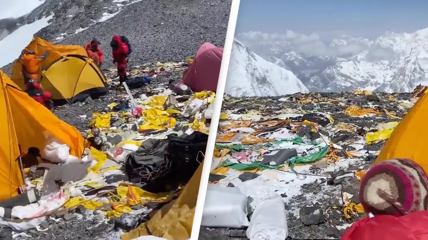 Shocking video shows how much rubbish is left on Mount Everest - Hasan ...