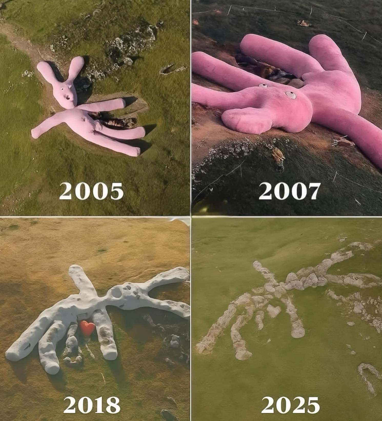 Giant Pink Rabbit Installation in Italy Continues to Draw Attention Two ...